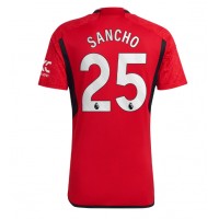 Dres Manchester United Jadon Sancho #25 Domáci 2023-24 Krátky Rukáv